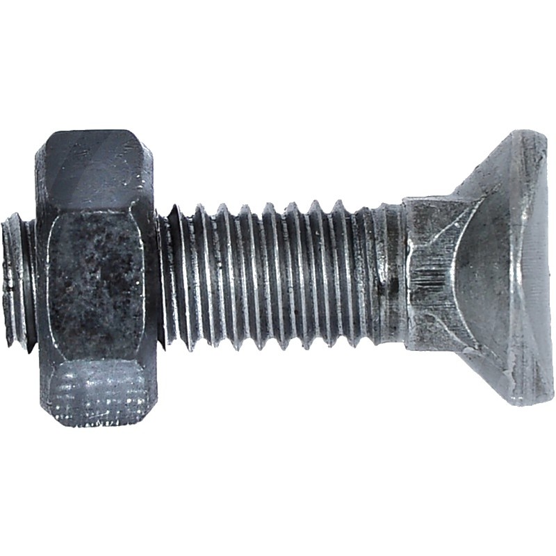 Screw with nut for the cultivator share M10x35mm