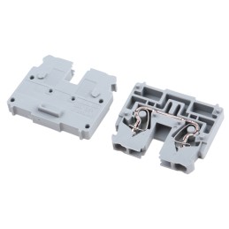 10 pcs - Wago 869 Series Grey Modular Terminal Block, 2.5mm², Single-Level, Cage Clamp Termination