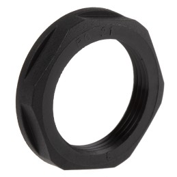 5 pcs - Lapp Black Fibreglass PA Cable Gland Locknut, PG21 Thread, IP68