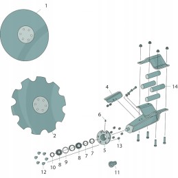 Kuhn optimer locking nut