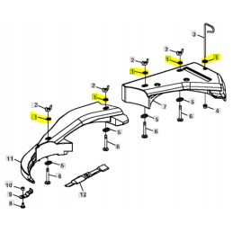 Pressure nut john deere 54d 60d 1023e 1026r