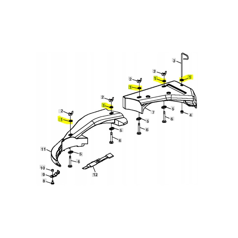 Pressure nut john deere 54d 60d 1023e 1026r