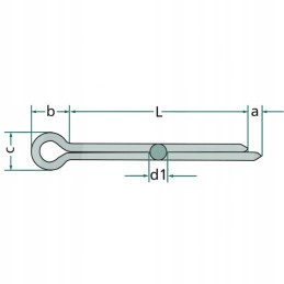 Din 94 4x50 v Sauerburg cotter pin 50 mm 4 mm