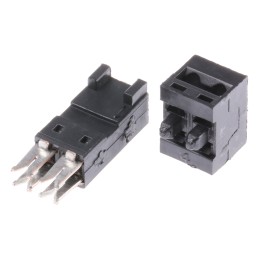 10 pcs - Stelvio Kontek 2-Way IDC Connector Socket for Cable Mount, 1-Row