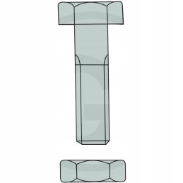 Maschio screw with nut M14 x 40 mm