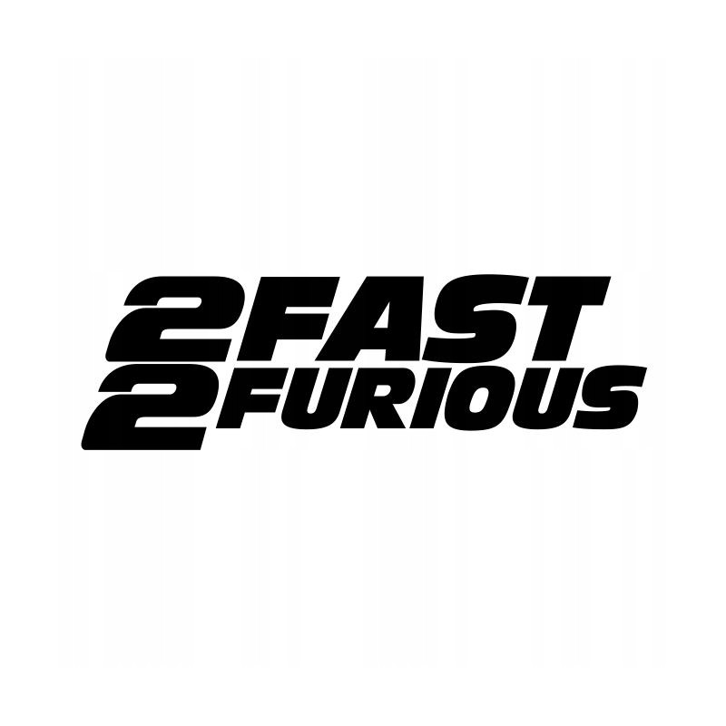 Sticker 2fast 2furious fast and furious 12 cm