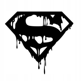 Superman Batman Punisher sticker 12 cm