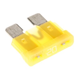 50 pcs - Littelfuse 20A Yellow Blade Car Fuse, 32V dc