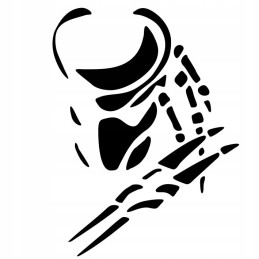 Sticker predator alien alien alien ufo 12 cm