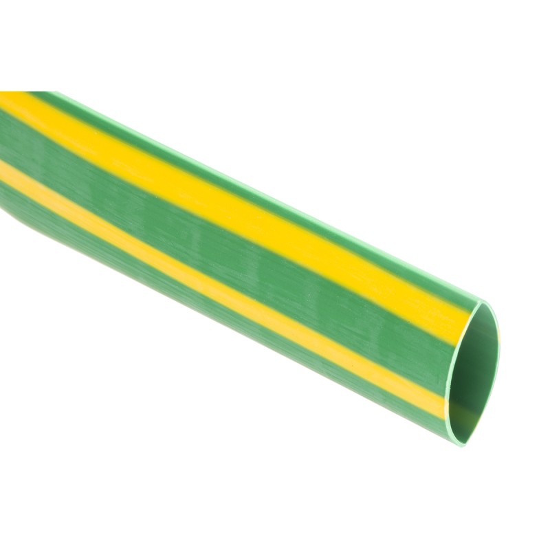 1 Bag of 1 - RS PRO Halogen Free Heat Shrink Tubing, Green 9.5mm Sleeve Dia. x 1.2m Length 2:1 Ratio