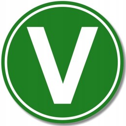 Euro 5 sticker, ADR marking, exhaust gas purity, 20 cm