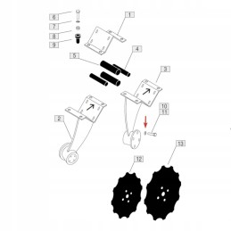 Hex head screw m12x20 mandam original