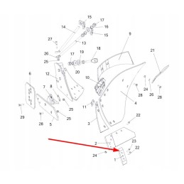 6911150722010 left chisel, 3 holes