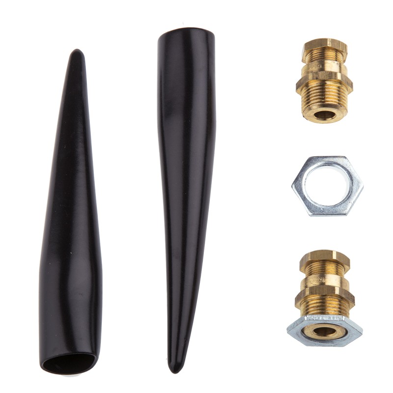 1 pcs - Prysmian KM409 Series Brass Cable Gland Kit, M20 Thread, 3.5mm Min, 8.5mm Max, IP66