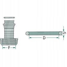 Arag O-ring for 10mm PVC hose connections