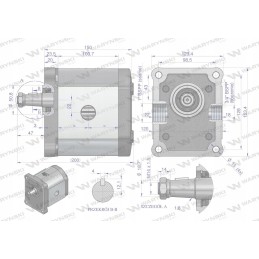 Hydraulic gear pump 52 0cm3