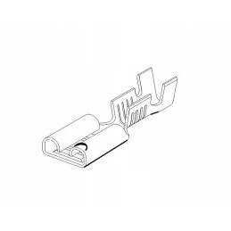 Sliding socket f 2 5 female, tin-plated 6 3x0 8 1 0