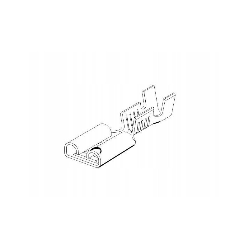 Sliding socket f 2 5 female, tin-plated 6 3x0 8 1 0