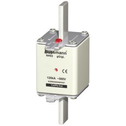 25 pcs - Eaton 315A Centred Tag Fuse, NH03, 500V ac