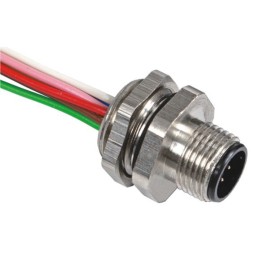 1 pcs - RS PRO Circular Connector, 8 Contacts, Panel Mount, M12 Connector, Plug, Male, IP67