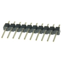 10 pcs - HARWIN M20 Series Straight Through Hole Pin Header, 10 Contact(s), 2.54mm Pitch, 1 Row(s), Unshrouded