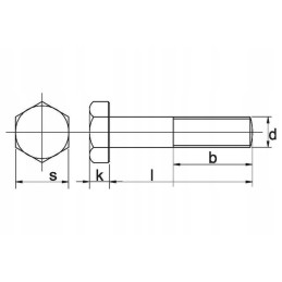 Rb1025b screw nut m10x25