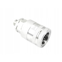Hydraulic quick connector, M14x1 socket, 5 stainless steel thread