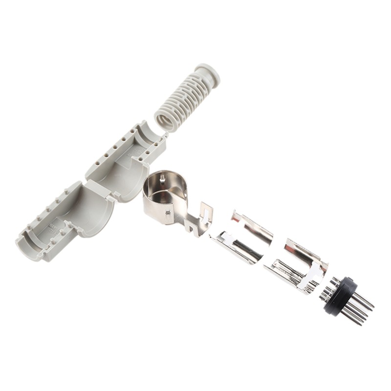 1 pcs - Hirschmann, MAWI 6 Pole Right Angle Din Plug, DIN 45322, 4A, 34 V ac/dc IP30, Male, Cable Mount