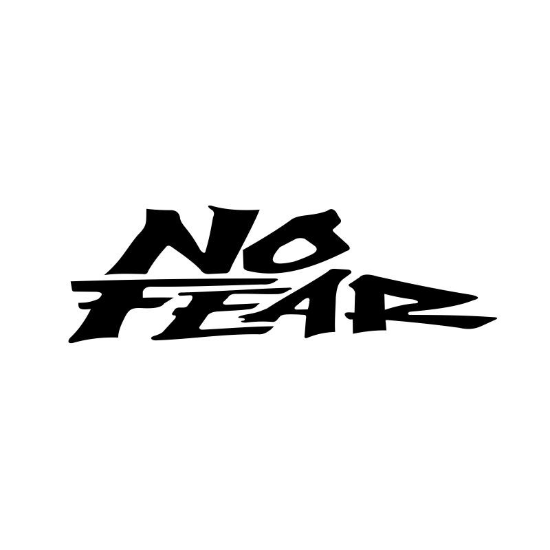 No fear sticker for car motor 15 cm