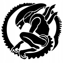 Sticker predator alien alien alien ufo 15 cm