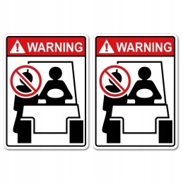 Occupational health and safety prohibition stickers, forklift, pallet truck