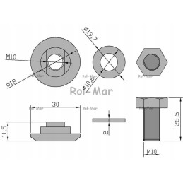 Blade holder set, rotary mower, new type 5070010105 5036010850 82450