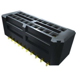 2 pcs - Samtec SEMS Series Straight Surface Mount PCB Socket, 10-Contact, 3-Row, 0.8mm Pitch, Solder Termination