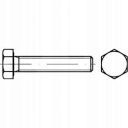 Hex head screw din 933 m10 steel 8 8 oc