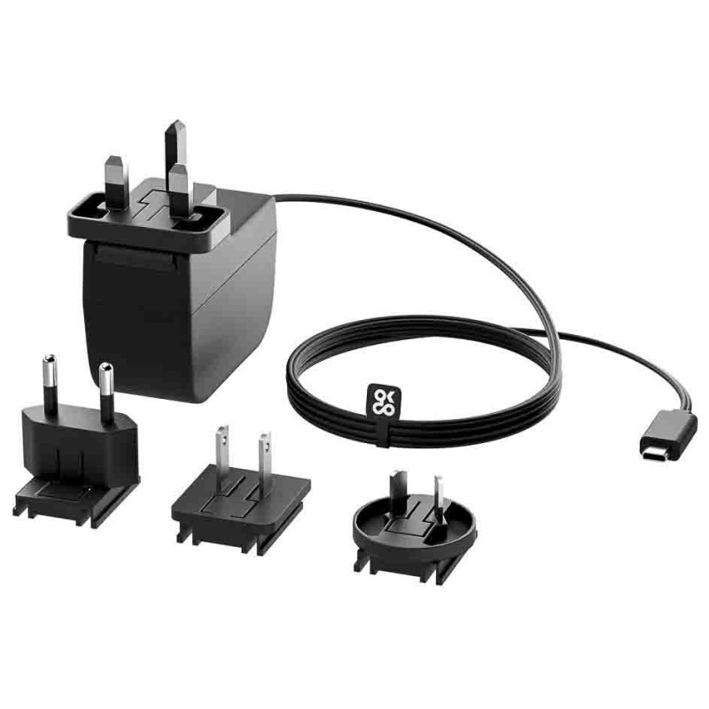 1 pcs - Okdo Raspberry Pi Power Supply, USB Type C with Universal Plug Type, 1.5m