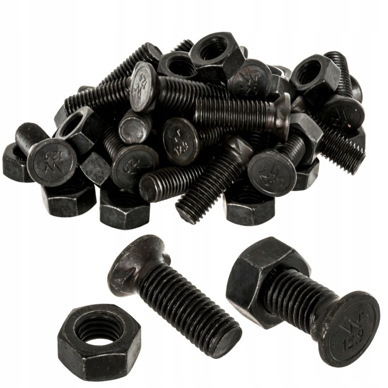 Double nose screw m12x35 12 9 kuhn overum 10 pcs