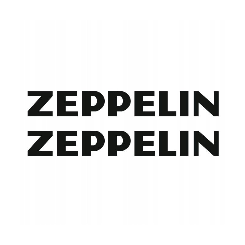 Zeppelin stickers, excavator loader, 12 cm