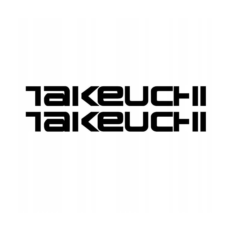 Takeuchi stickers excavator loader 12 cm