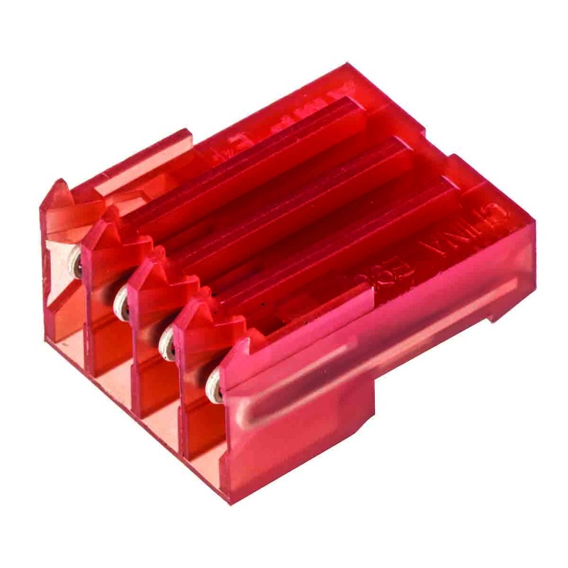 10 pcs - TE Connectivity 4-Way IDC Connector Socket for Cable Mount, 1-Row