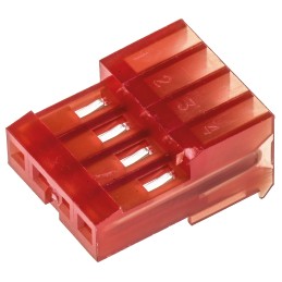 10 pcs - TE Connectivity 4-Way IDC Connector Socket for Cable Mount, 1-Row