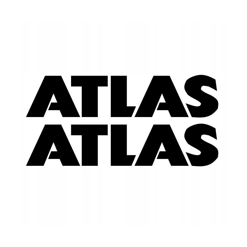 Atlas stickers, loader, excavator, crane, HDS, 12 cm