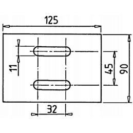 Shaft scraper 125x90 for ferrabola kverneland bert