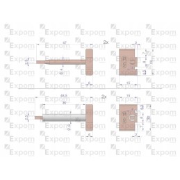 Set of starter brushes 1447834m91 mf 4 new