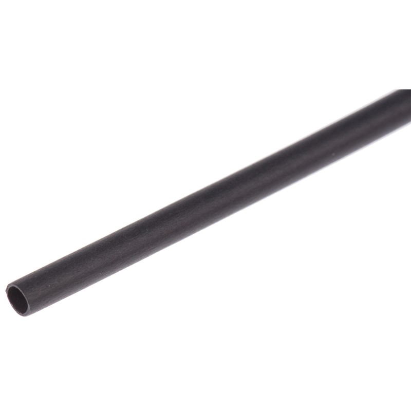 1 Bag of 20 - RS PRO Heat Shrink Tubing, Black 1.6mm Sleeve Dia. x 300mm Length 2:1 Ratio