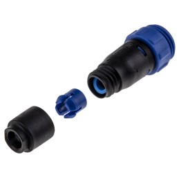 1 pcs - Bulgin Circular Connector, 2 Contacts, Cable Mount, Miniature Connector, Plug, Male, IP68, Buccaneer 400 Series