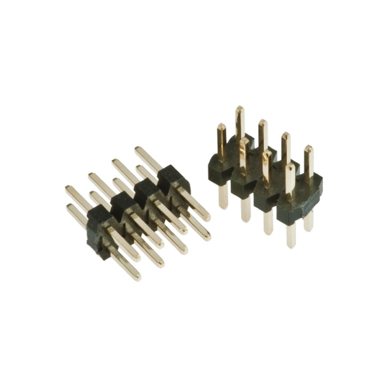 10 pcs - HARWIN M22 Series Straight Through Hole Pin Header, 8 Contact(s), 2.0mm Pitch, 2 Row(s), Unshrouded