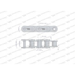 Roller chain 20b 1 r1 1 1 4 5 m Warynski