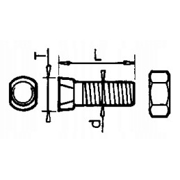 Cone screw gb m12x39 12 9