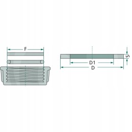 Cover gasket pp plug 3 4 24 5mm