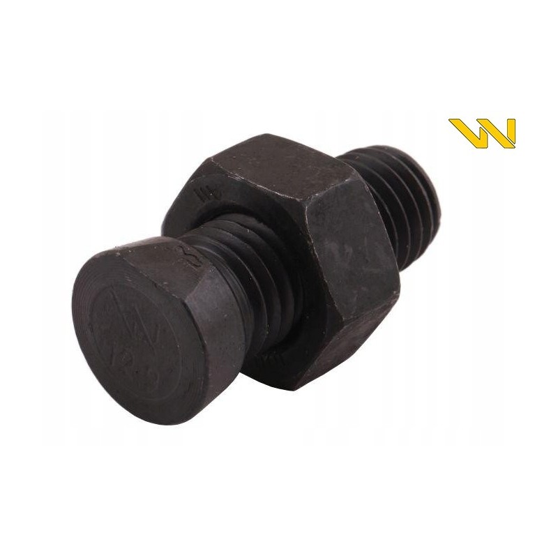 Screw set, oval, cut on one side, M14x